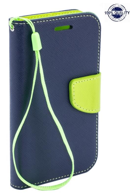 Diary Book Stand Case for LG G4c - Navy/Lime