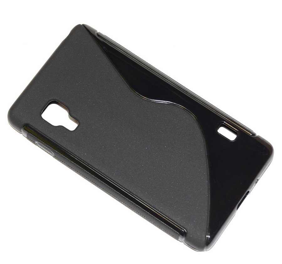 Silicone Case S-Line for LG E460 Optimus L5 II - black(TPU)