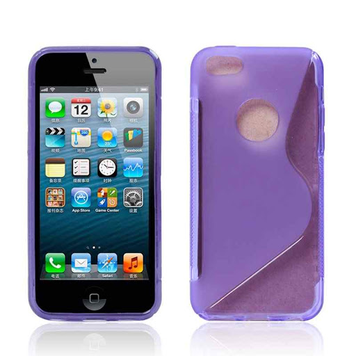 Silicone Case S-Line for iPhone 5C - Purple