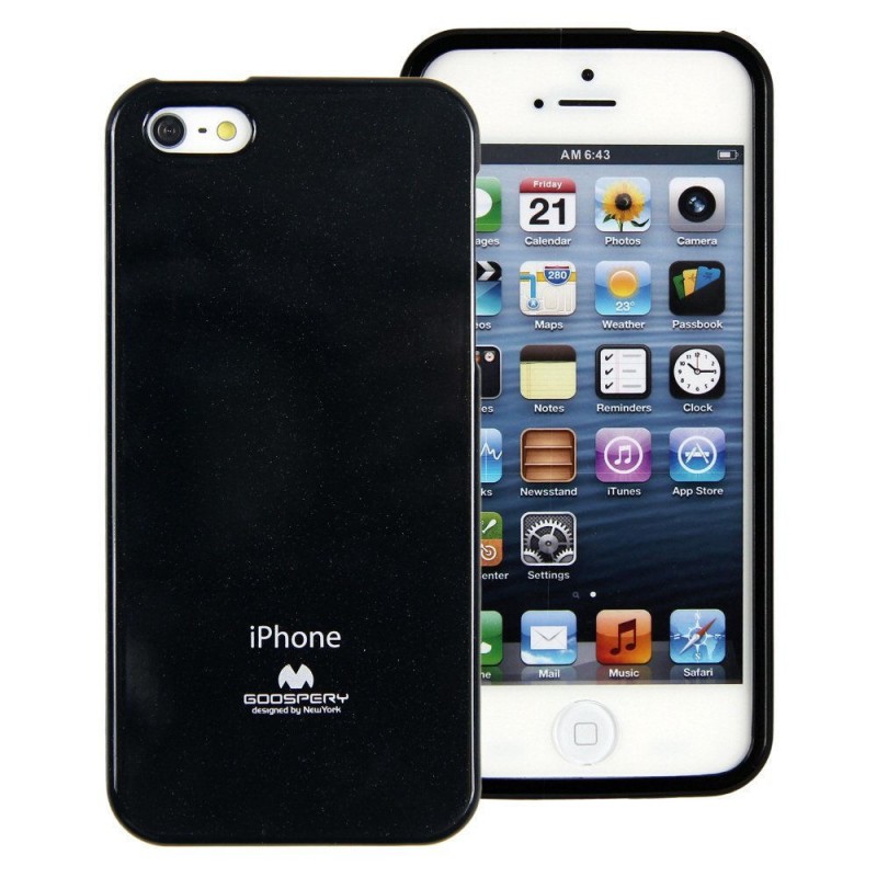 Jelly Case Mercury Goospery for iPhone 5C - black