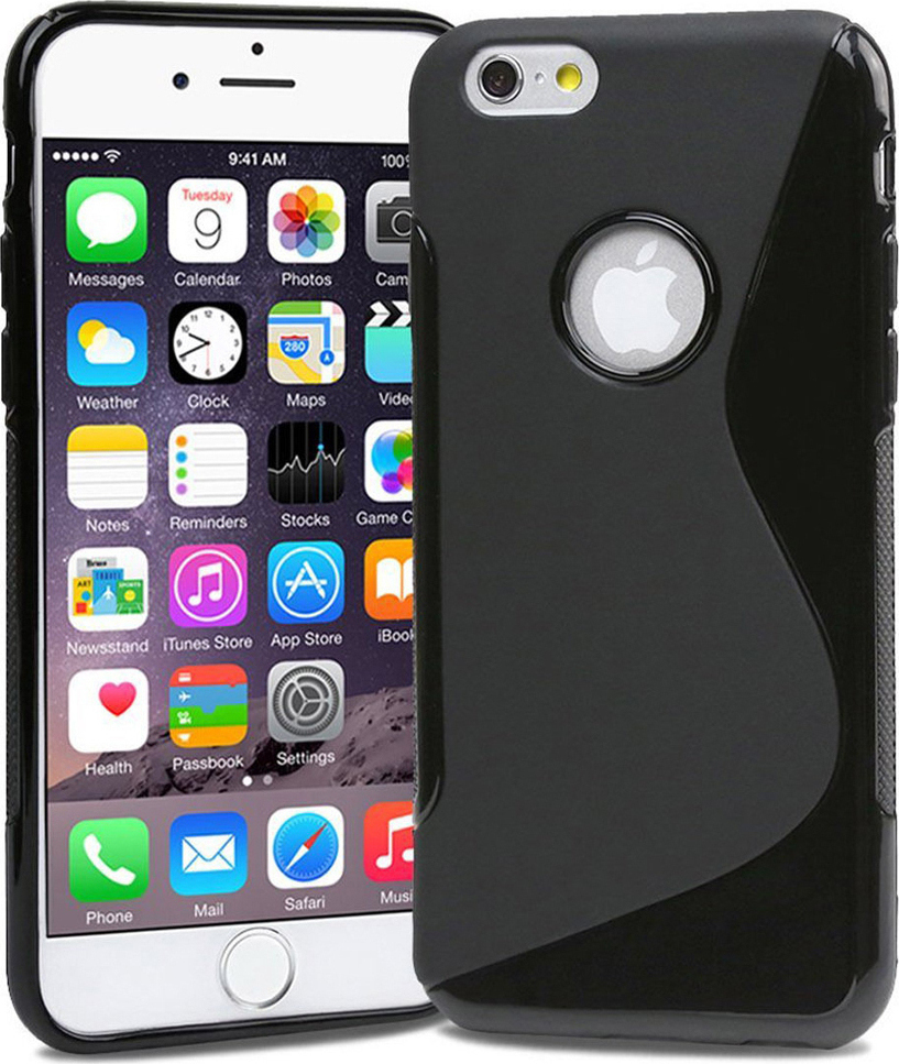 Silicone Case S-Line for iPhone 6s Plus black