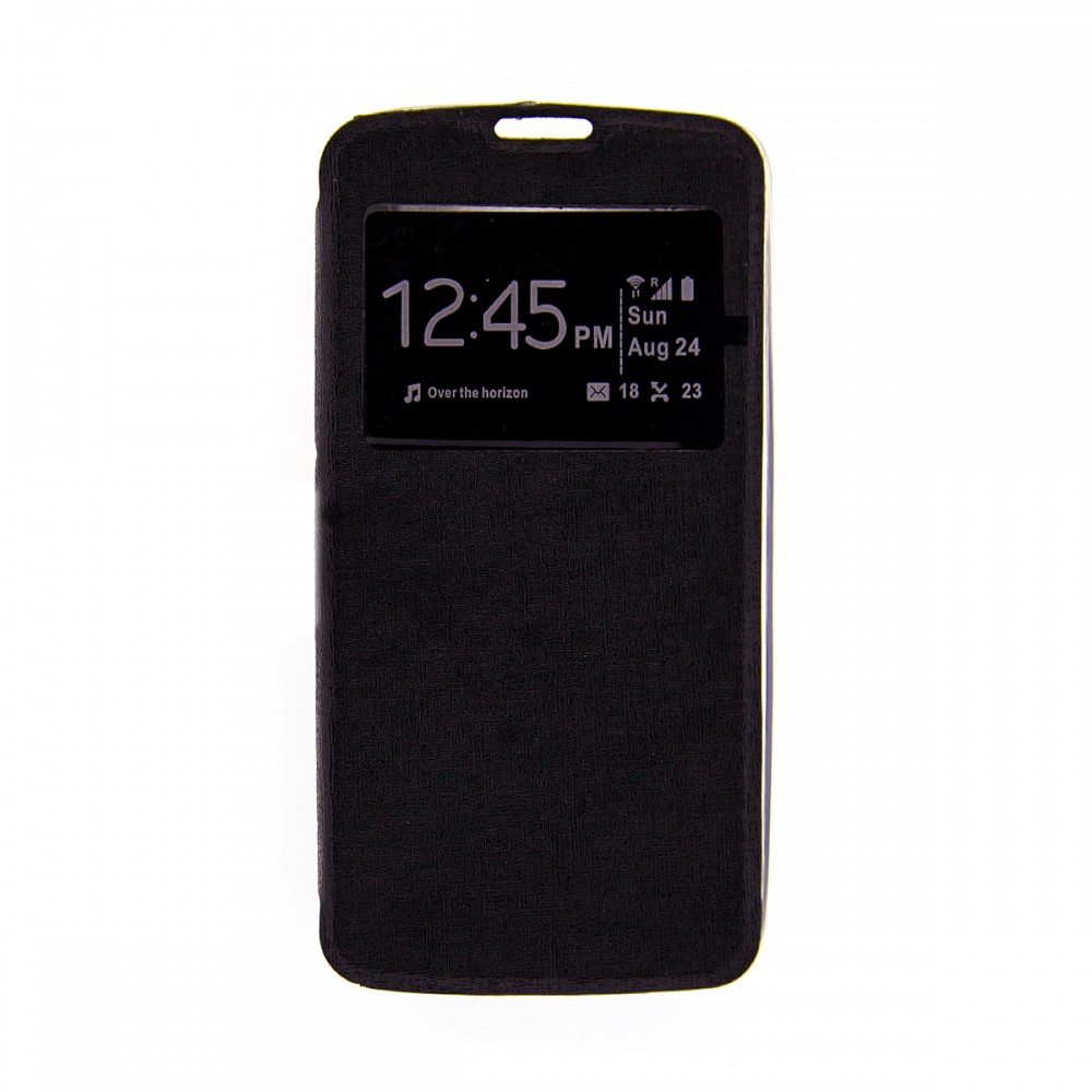 S-view flexi case with window for lg g4 black