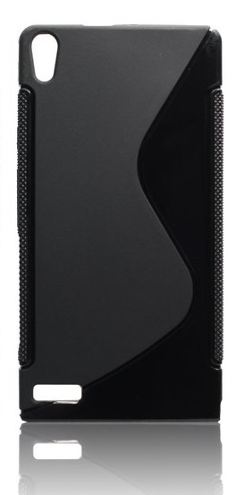 Silicone Case S-Line for HUAWEI P6 - Black (TPU)