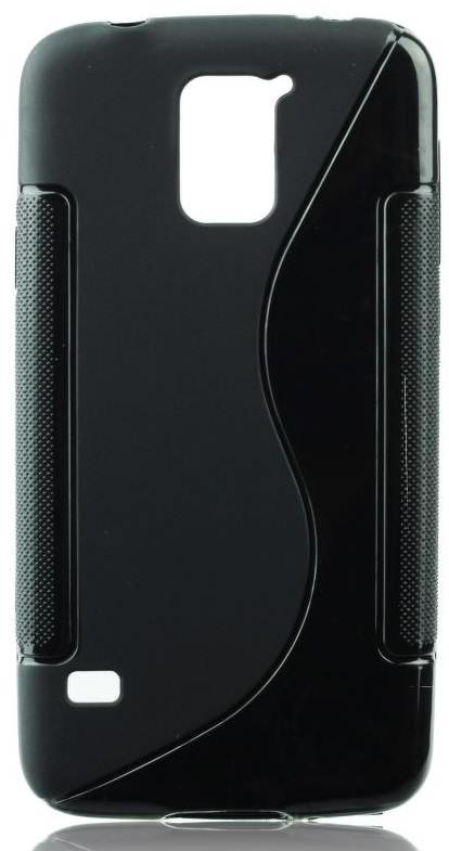 Silicone Case S-Line for Samsung Galaxy Alpha - Black (TPU) 