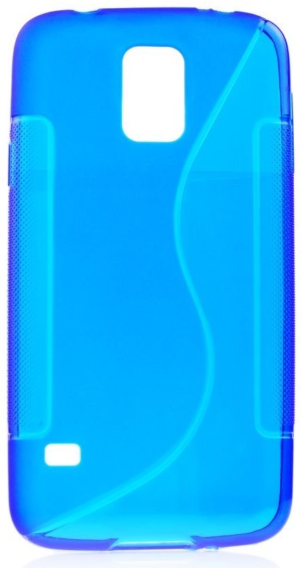 Silicone Case S-Line for Samsung Galaxy Alpha - Blue (TPU) 