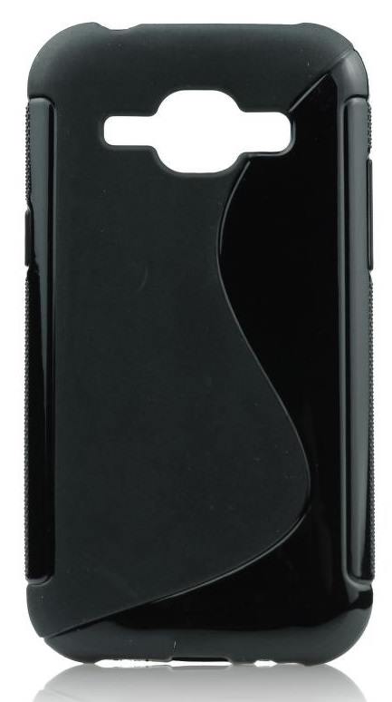 Silicone Case S-Line for Samsung Galaxy J1 - Black