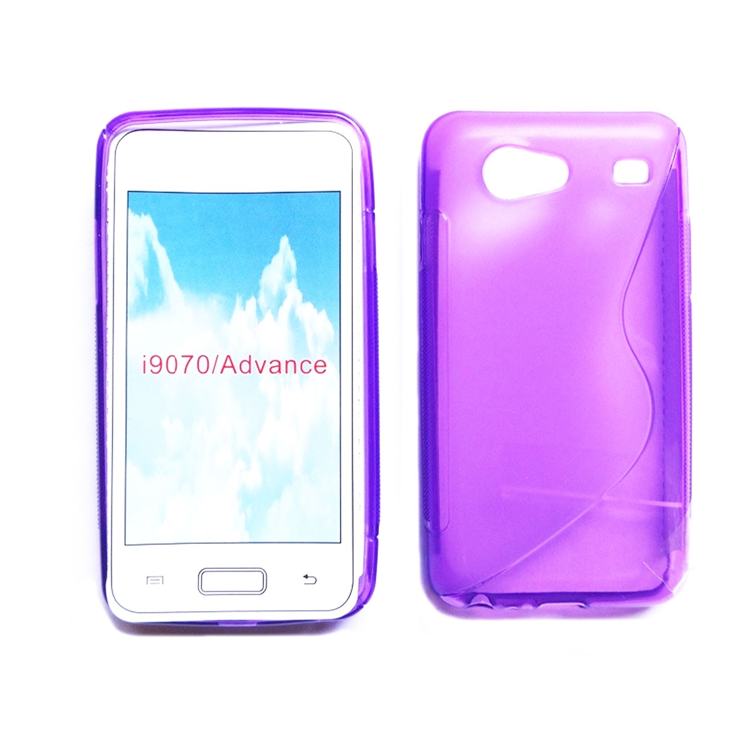 Silicone Case S-Line for Samsung Galaxy S i9070 advance - Purple