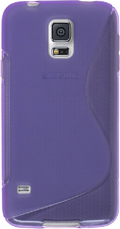 Silicone Case S-Line for Samsung Galaxy S5 mini SM-G800 - Purple