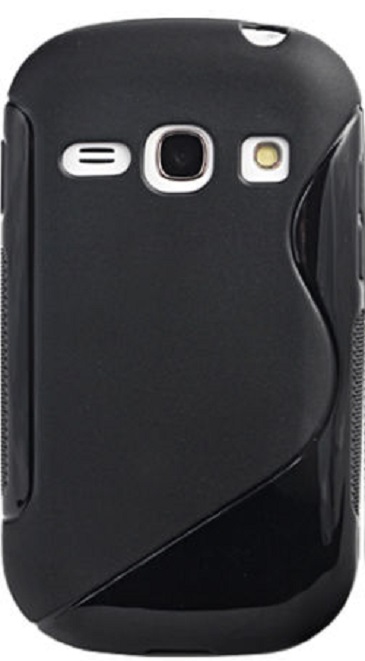 Silicone Case S-Line for Samsung Galaxy Fame GT-S6810 - Black (TPU)