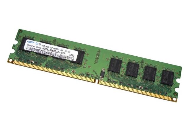 SAMSUNG μεταχ. RAM U-Dimm, DDR2, 2GB PC6400