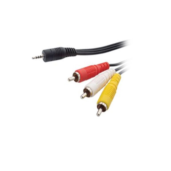  Καλώδιο ήχου 520 1.5M Nickel Stereo 3.5MM Plug 4 Pole To 3RCA Plug