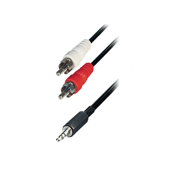  Καλώδιο ήχου 5m Stereo 3.5MM Plug To 2RCA Plug Nickel