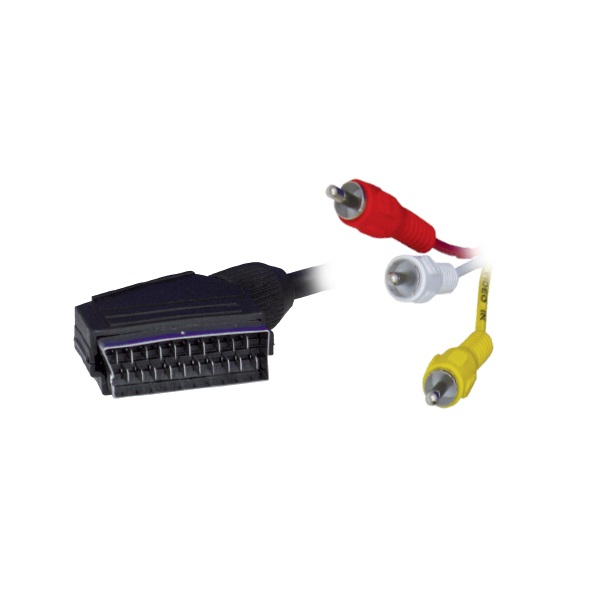 Καλώδιο ήχου/εικόνας 1.5M 3RCA To Scart Cable - Ccs