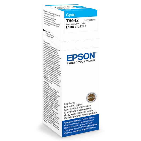 Μελάνι EPSON T6642 Cyan C13T66424A