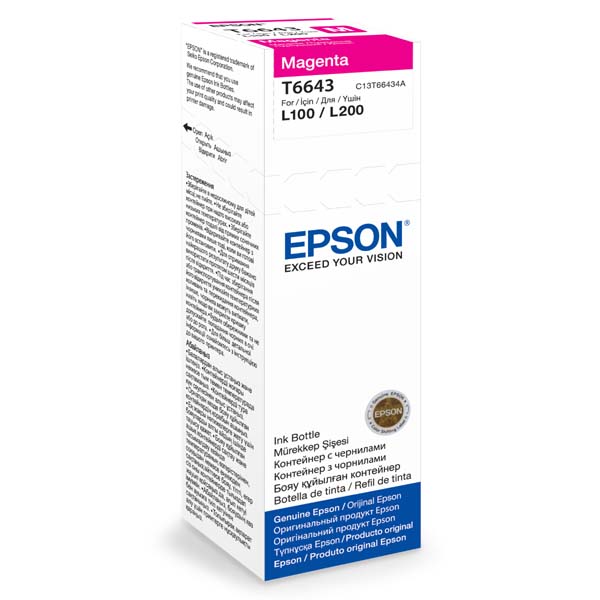 Μελάνι EPSON T6643 Magenta C13T66434A