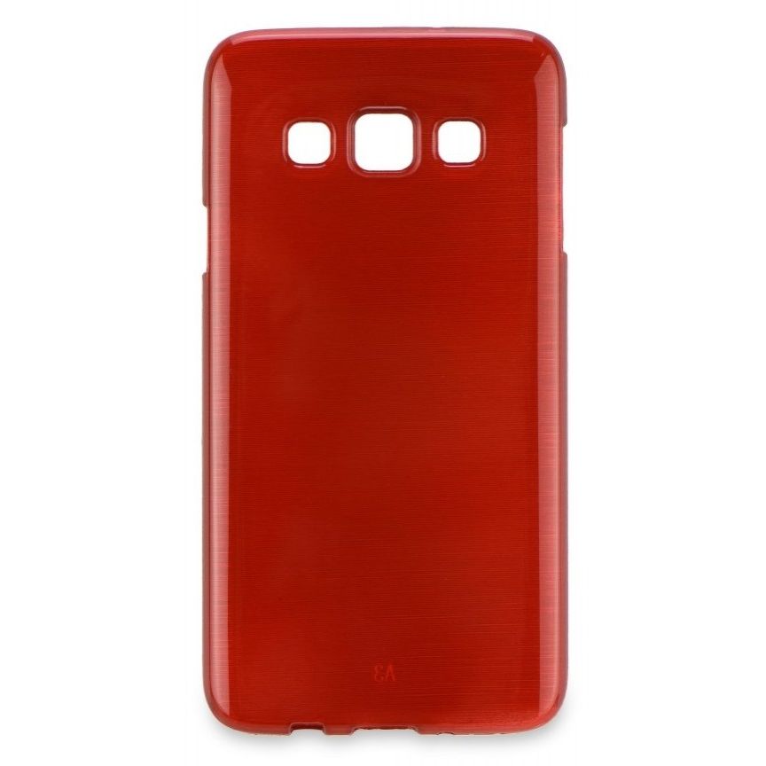 Jelly Case Brush Samsung Galaxy J1 SM-J120F (2016) - Red