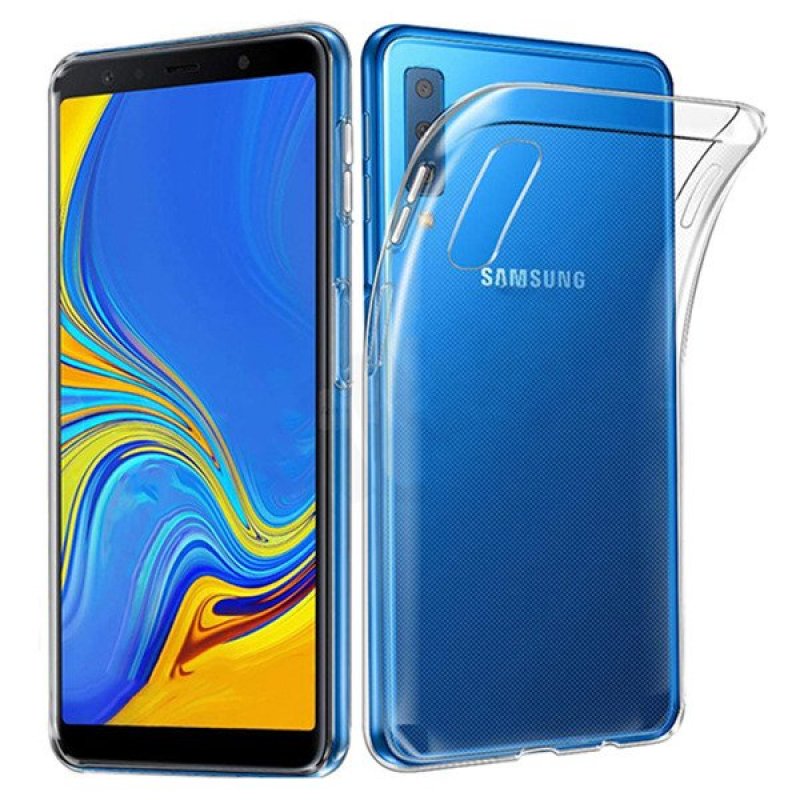 Ultra Slim 0,3mm Silicone Case for Samsung Galaxy A7 (2018 Model) in Clear