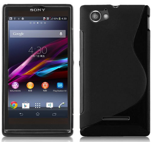 Silicone case s-line for Sony Xperia M in black