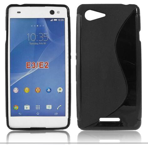 Silicone Case S-Line for Sony Xperia E3 in black