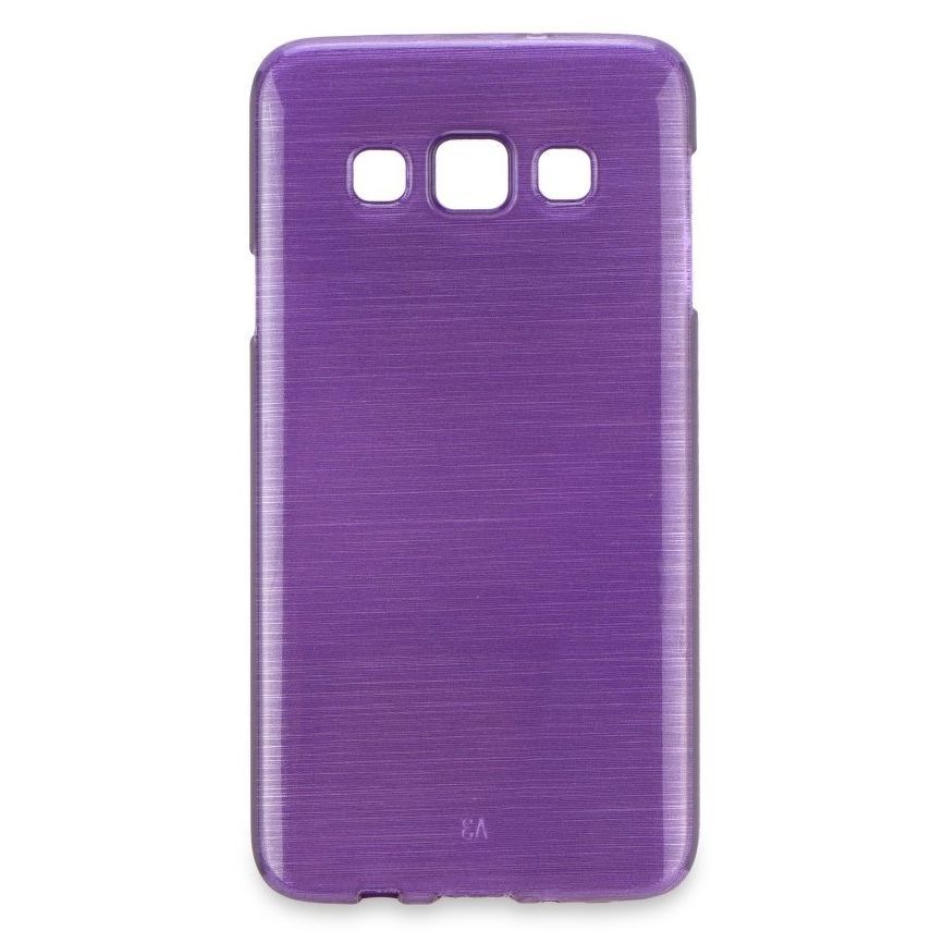  Silicone Jelly Case Brush for Samsung Galaxy A5 SM-A500F - Purple