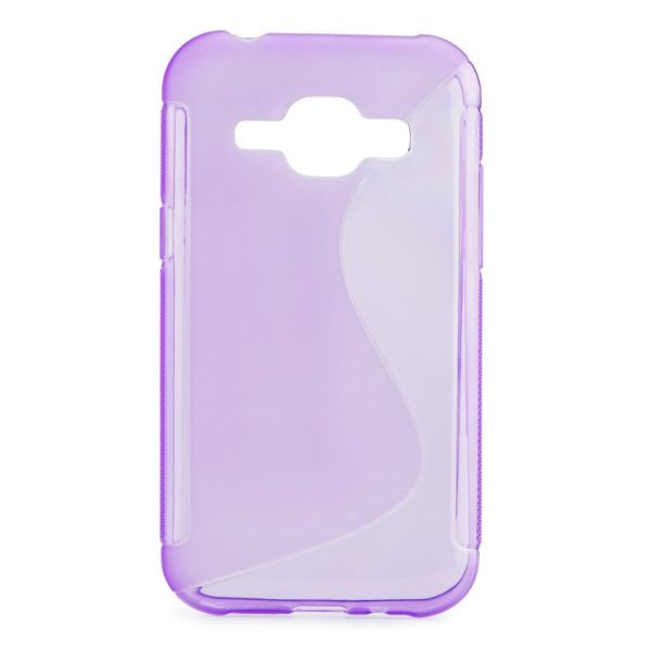 Silicone Case S-Line for Samsung Galaxy J1 SM-J100F in Purple (TPU)