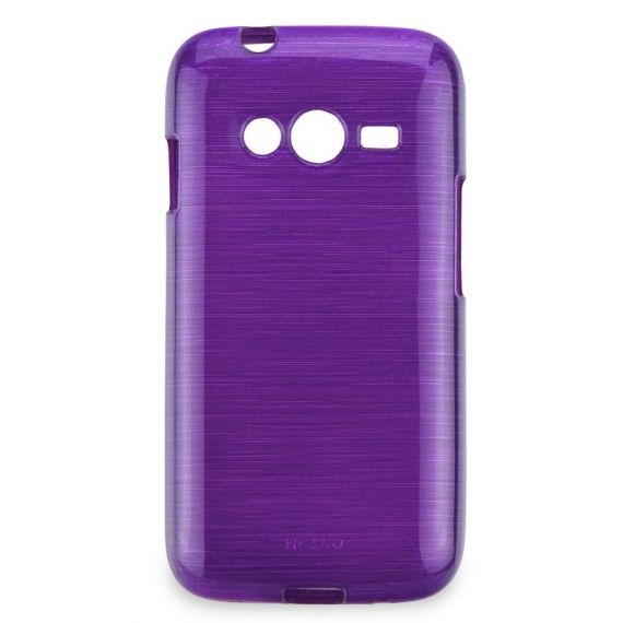  Jelly Case Brush Samsung Galaxy Trend 2 Lite SM-G318 in Purple