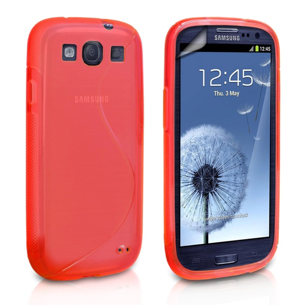 Silicone Case s-line for Samsung Galaxy s3 in red