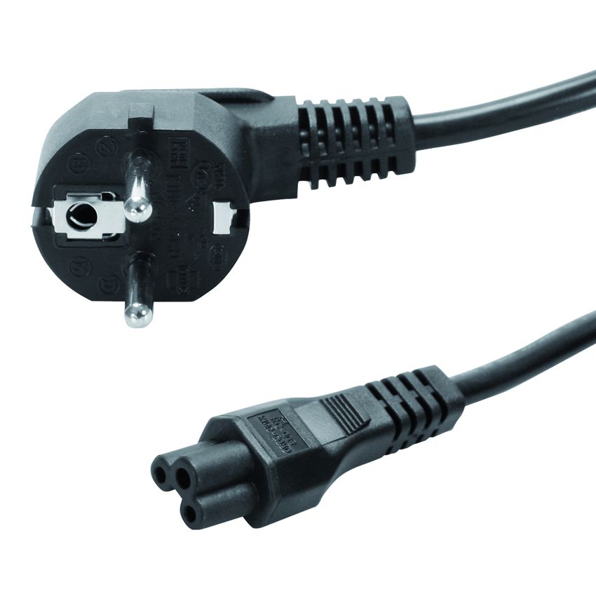  POWERTECH καλώδιο ρεύματος 3pin για laptop CAB-P005, 3x 0.3mm², 1.5m