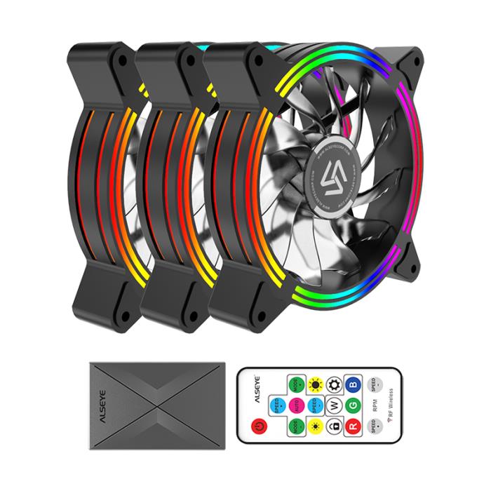 Case Cooler 12cm RGB-Fan x3 kit Alseye HALO 4.0 
