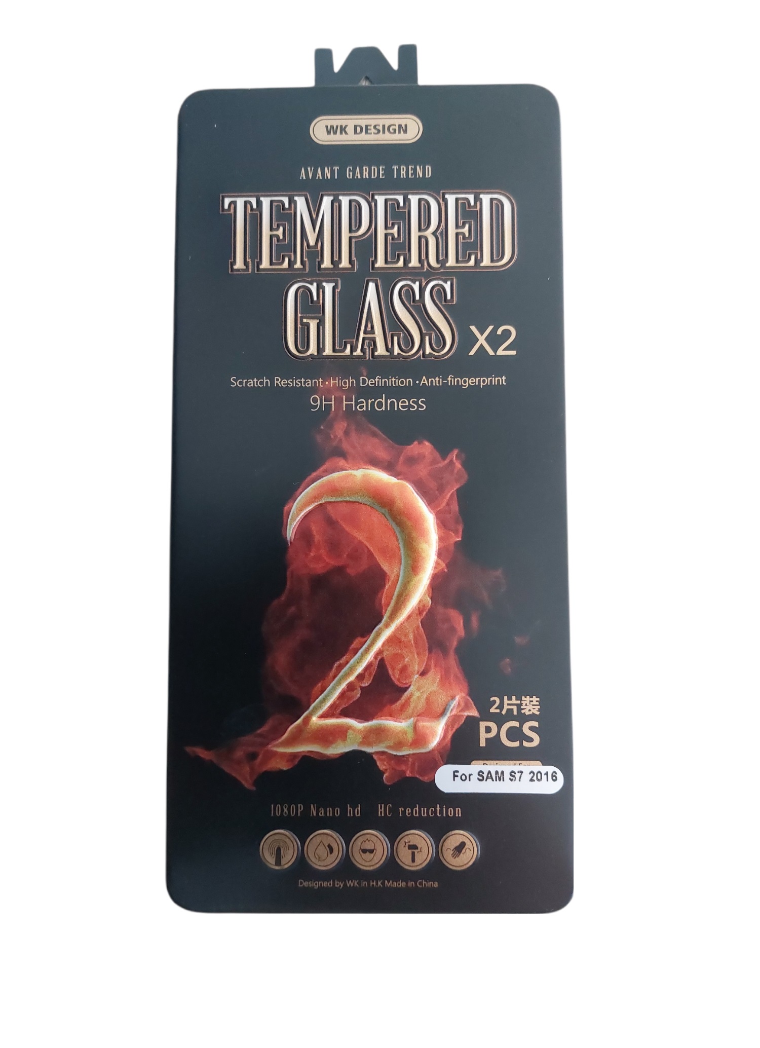 Tempered glass WK 2PCS for Samsung Galaxy S7 SM-G930F