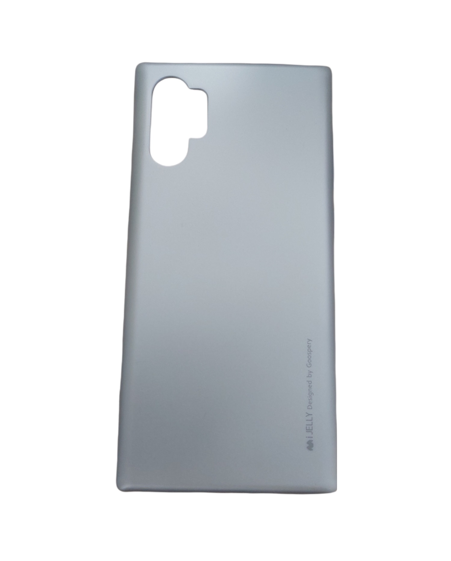 Silicone case i-jelly for Samsung galaxy Note 10 plus in silver