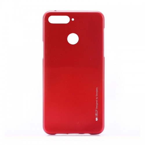 Silicone case jelly for Huawei Y6 Prime 2018 red