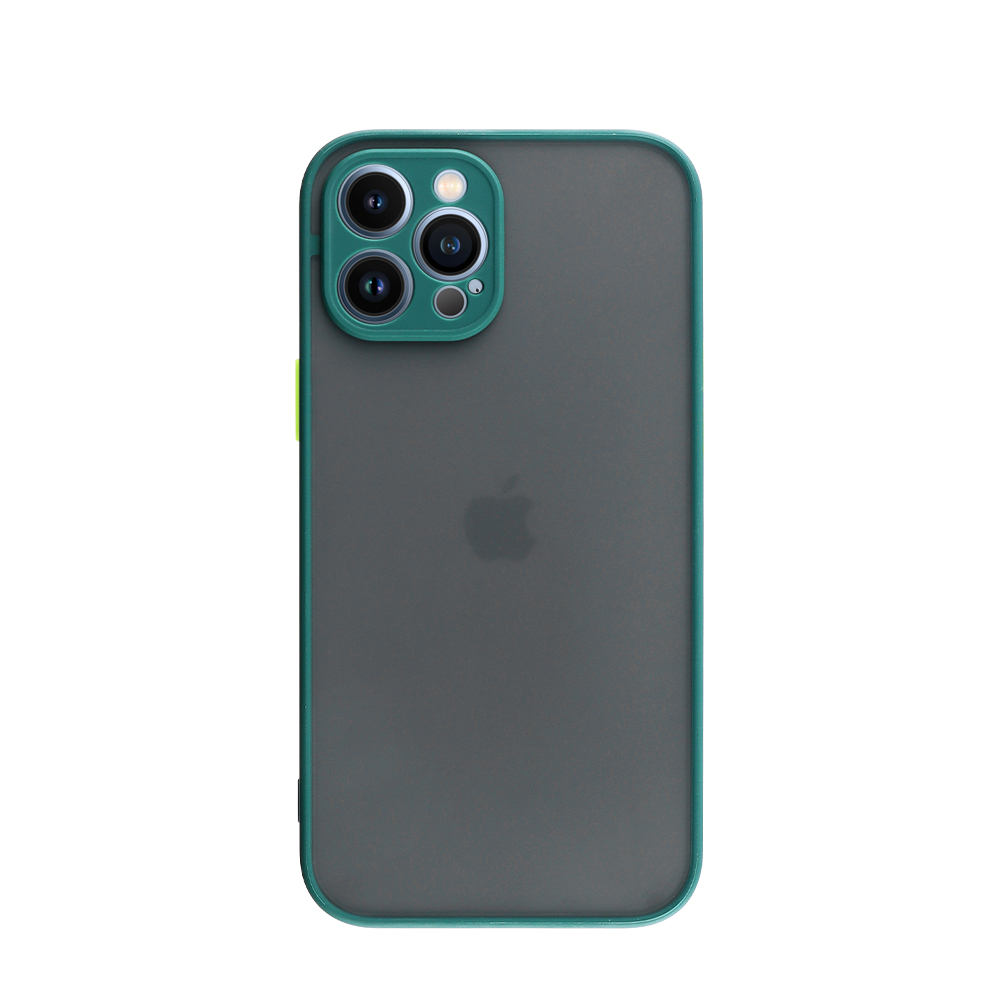 LIME ΘΗΚΗ IPHONE 13 PRO 6.1" HARDSHELL FUSION CAMERA GUARD DARK GREEN WITH YELLOW KEYS