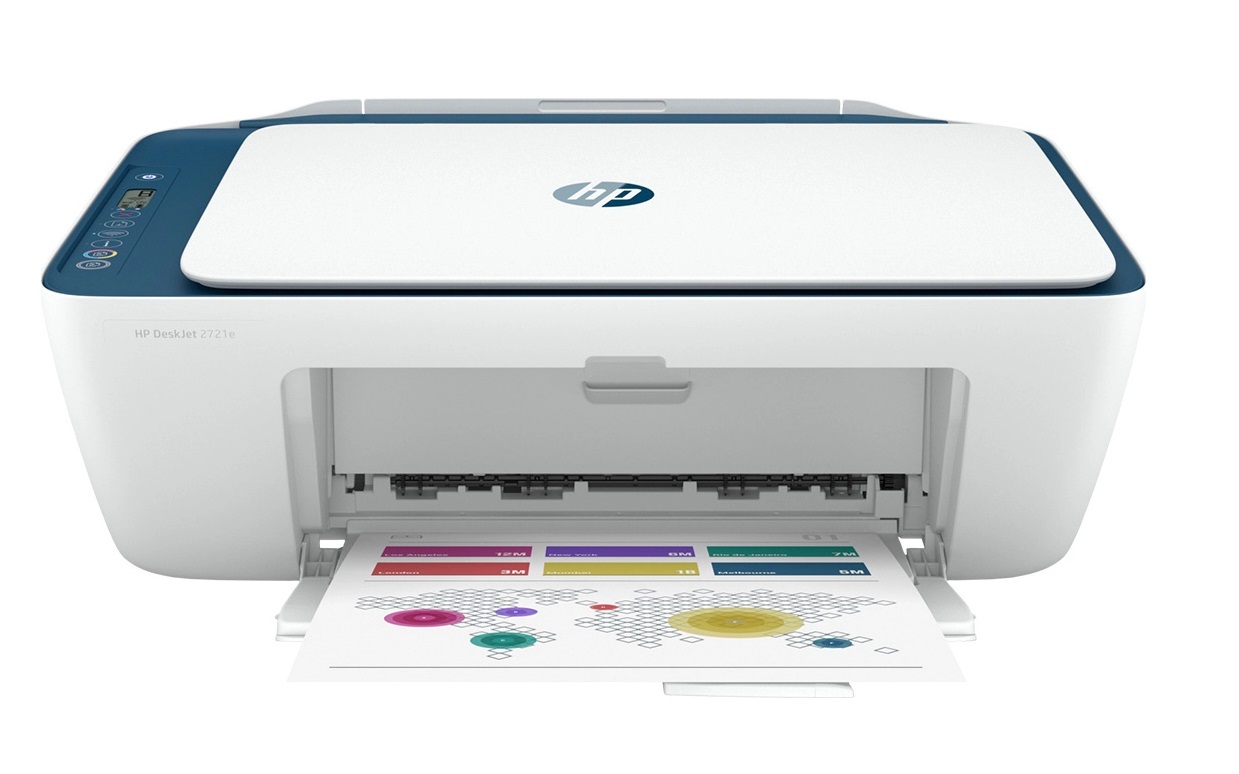 HP DeskJet 2721e All-in-One Έγχρωμο Πολυμηχάνημα Inkjet με WiFi και Mobile Print