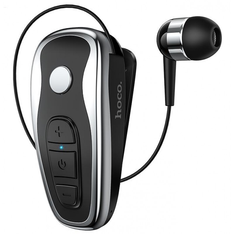  HOCO RT07 BUSINESS BLUETOOTH RETRACTABLE EARPHONE, BLACK 