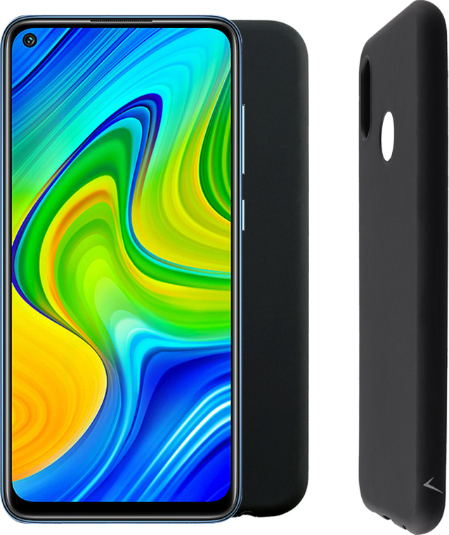 Volte-Tel Camera Guard Back Cover Σιλικόνης Μαύρο (Redmi Note 9)