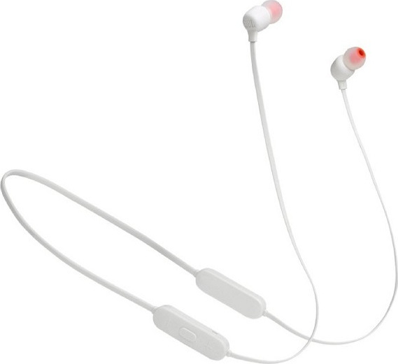  JBL Tune 125BT, Wireless In-Ear with 3-button Mic-Remote (White) JBLT125BTWHT