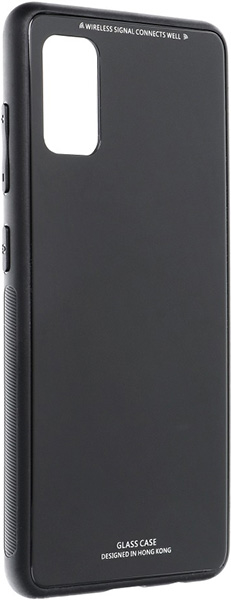 Forcell Glass Back Cover Πλαστικό Μαύρο (Galaxy A41)