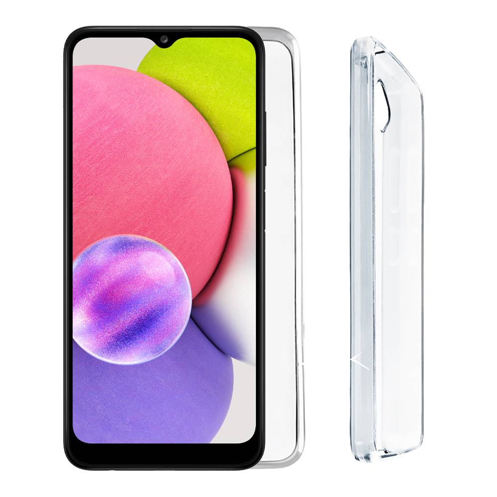 VOLTE-TEL ΘΗΚΗ SAMSUNG A03s A037 6.5" SLIMCOLOR AIR TPU CAMERA GUARD ΔΙΑΦΑΝΗ