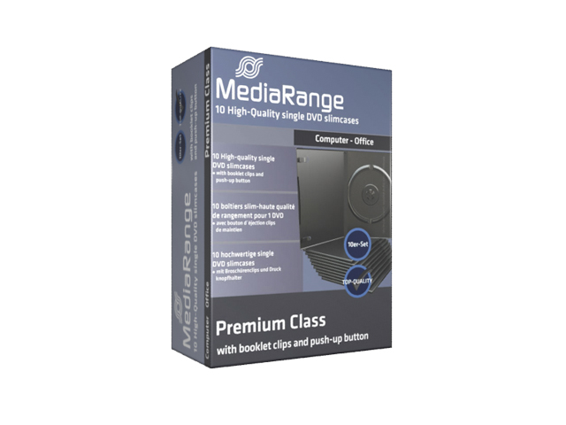 BOX33 MediaRange DVD Slimcases black 10 pack 